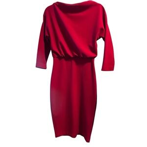open lace back dress Cinna One Shoulder Midi Dress main image 1